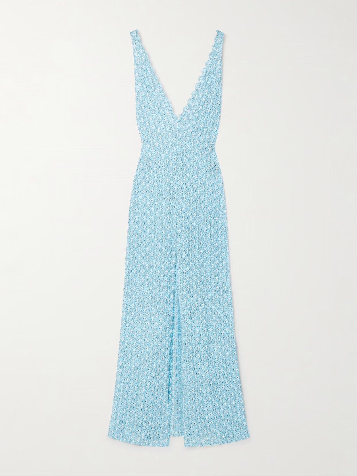 Missoni - Metallic Crochet-knit Coverup - Blue | NET-A-PORTER (US)