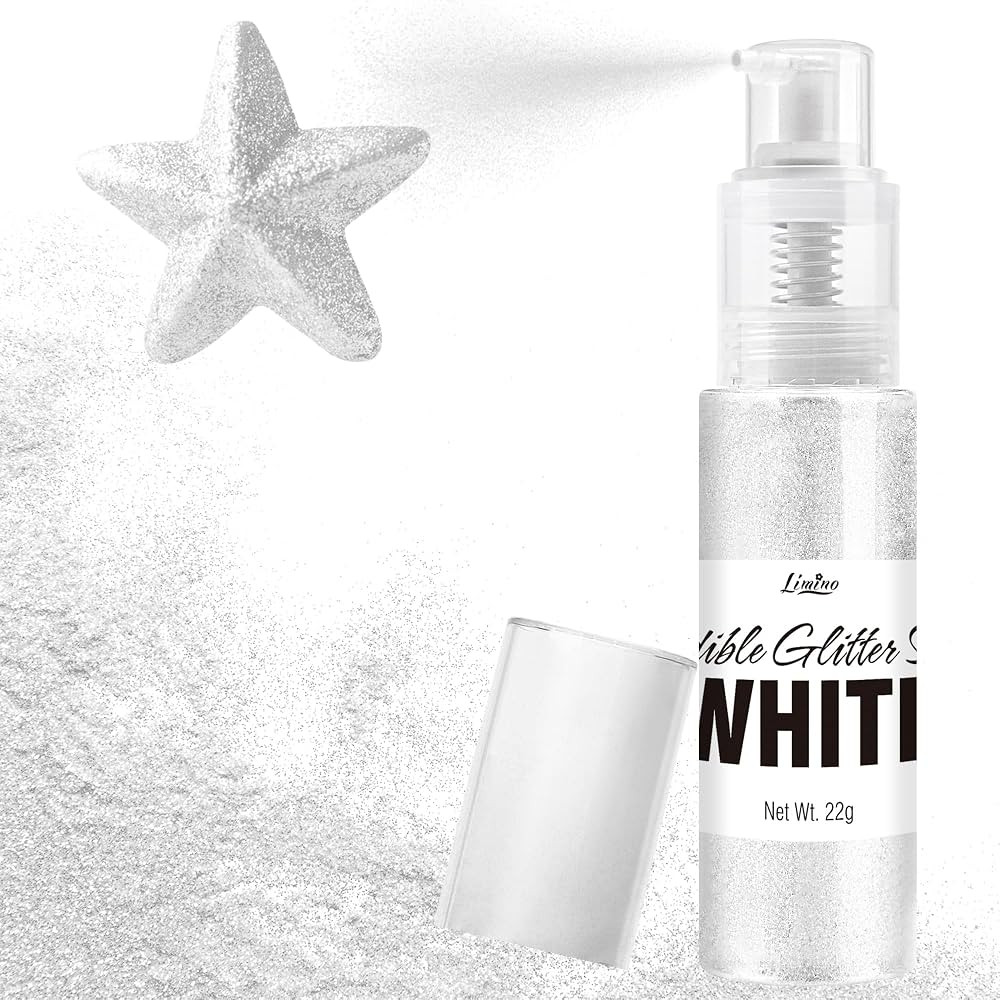 Edible Glitter Spray - 22g Edible Luster Dust Metallic Food Grade Glitter for Drinks, Cake Decora... | Amazon (US)