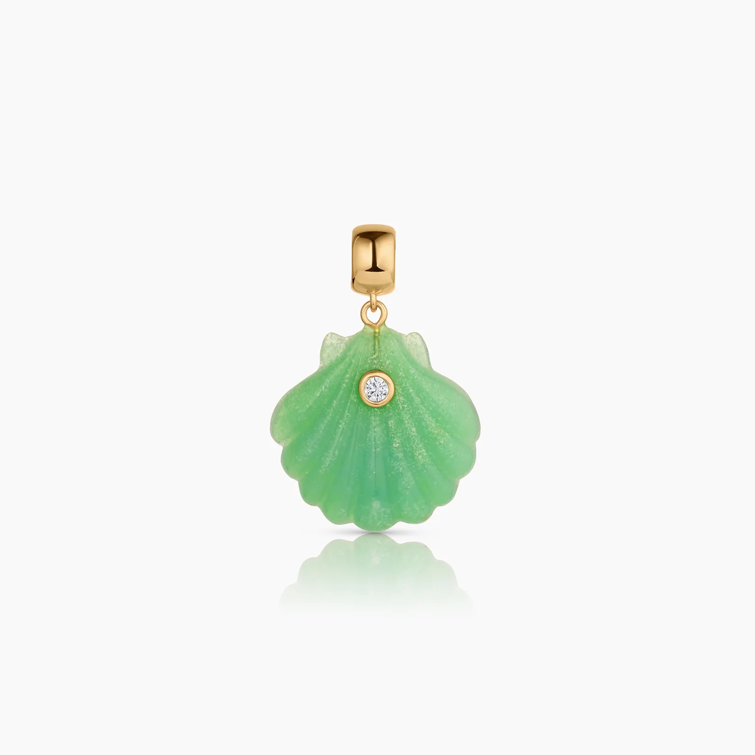 Coquille Chrysoprase Shell Bail | Thatch