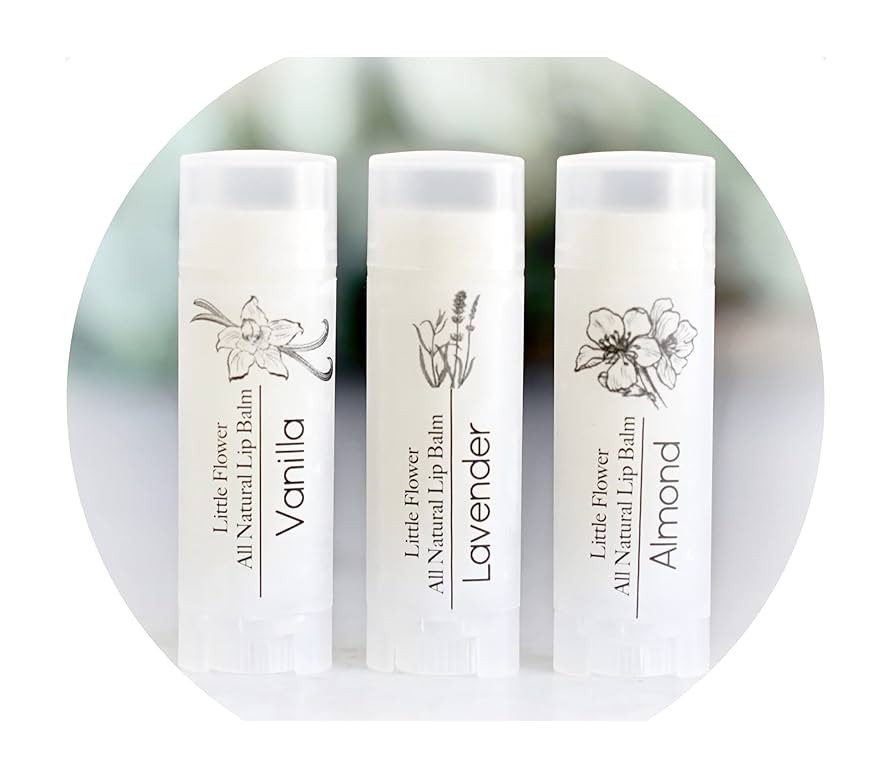 Set of 3 Handmade Natural Lip Balm -stocking Stuffers for women | Amazon (US)