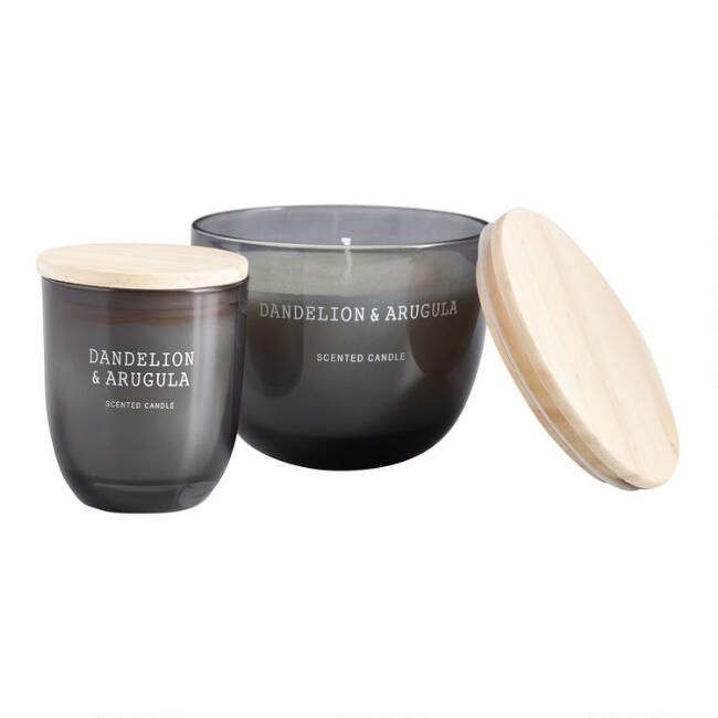 Gray Dandelion and Arugula Filled Jar Candle
							var ensTmplname="Gray Dandelion and Arugula F... | World Market