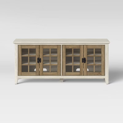 Washburn Farmhouse TV Stand with Storage Off White - Threshold™ | Target