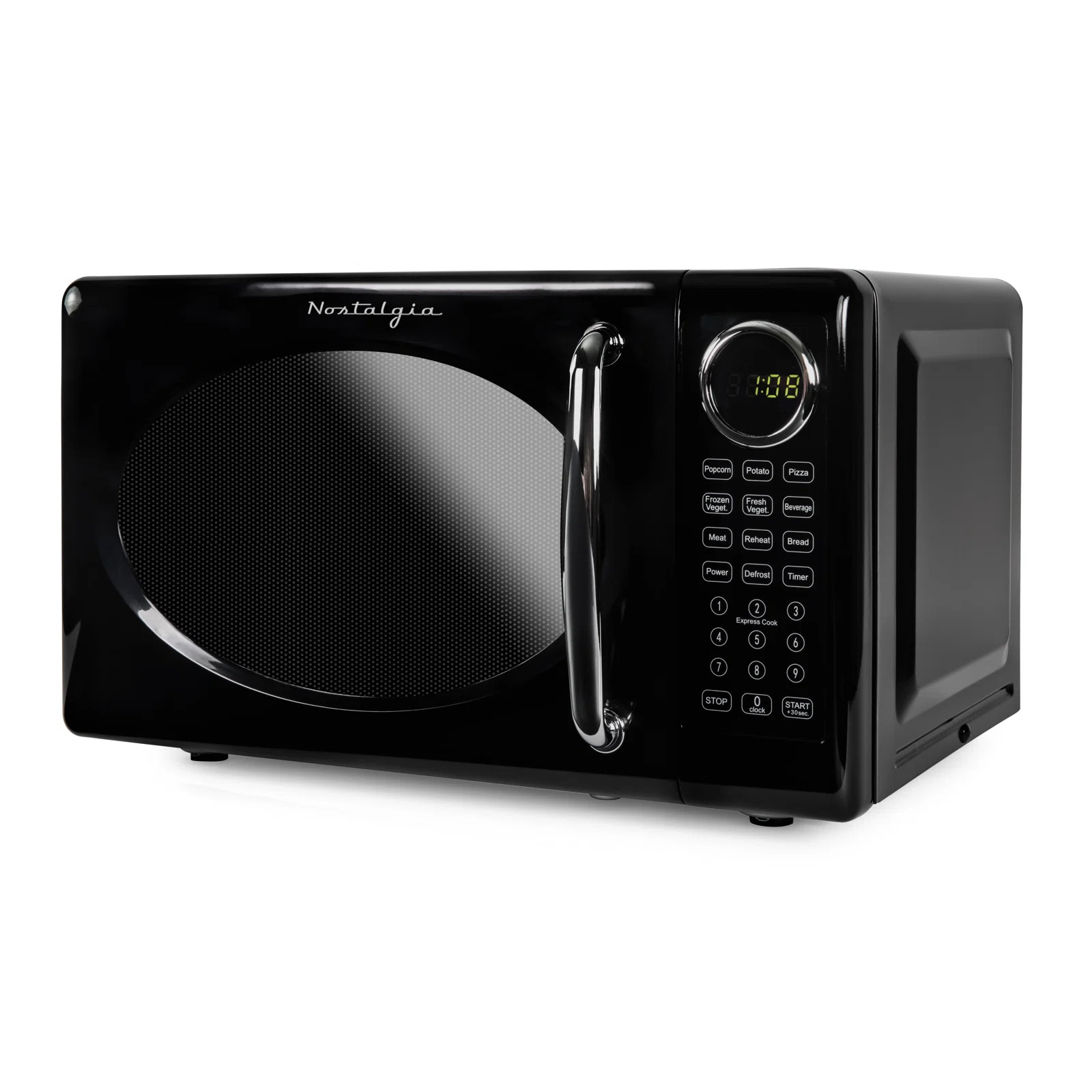 Retro Microwave Oven - 0.7 Cu Ft &700-watt Countertop Microwave NRMOPM7BK6A | Wayfair North America