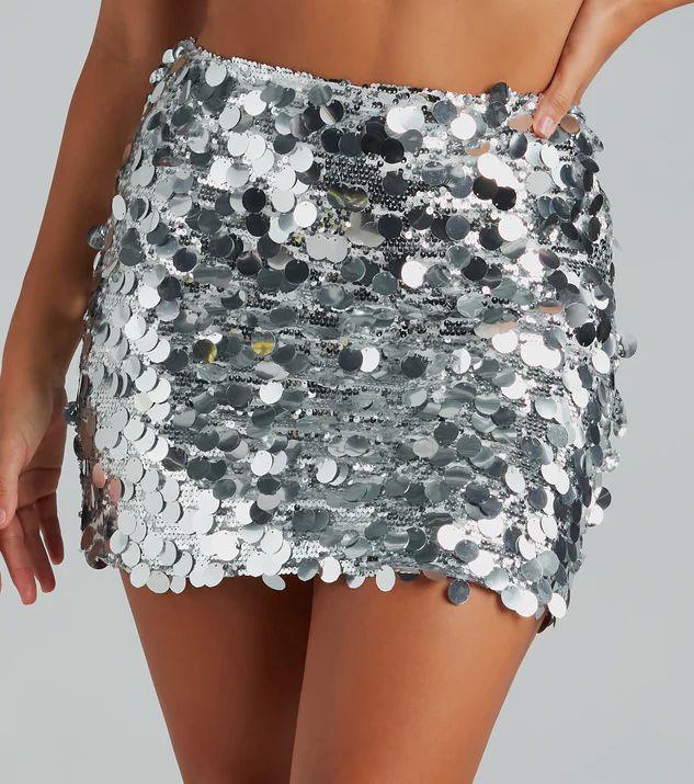 Night Is Sparkling Sequin Mini Skirt | Windsor Stores