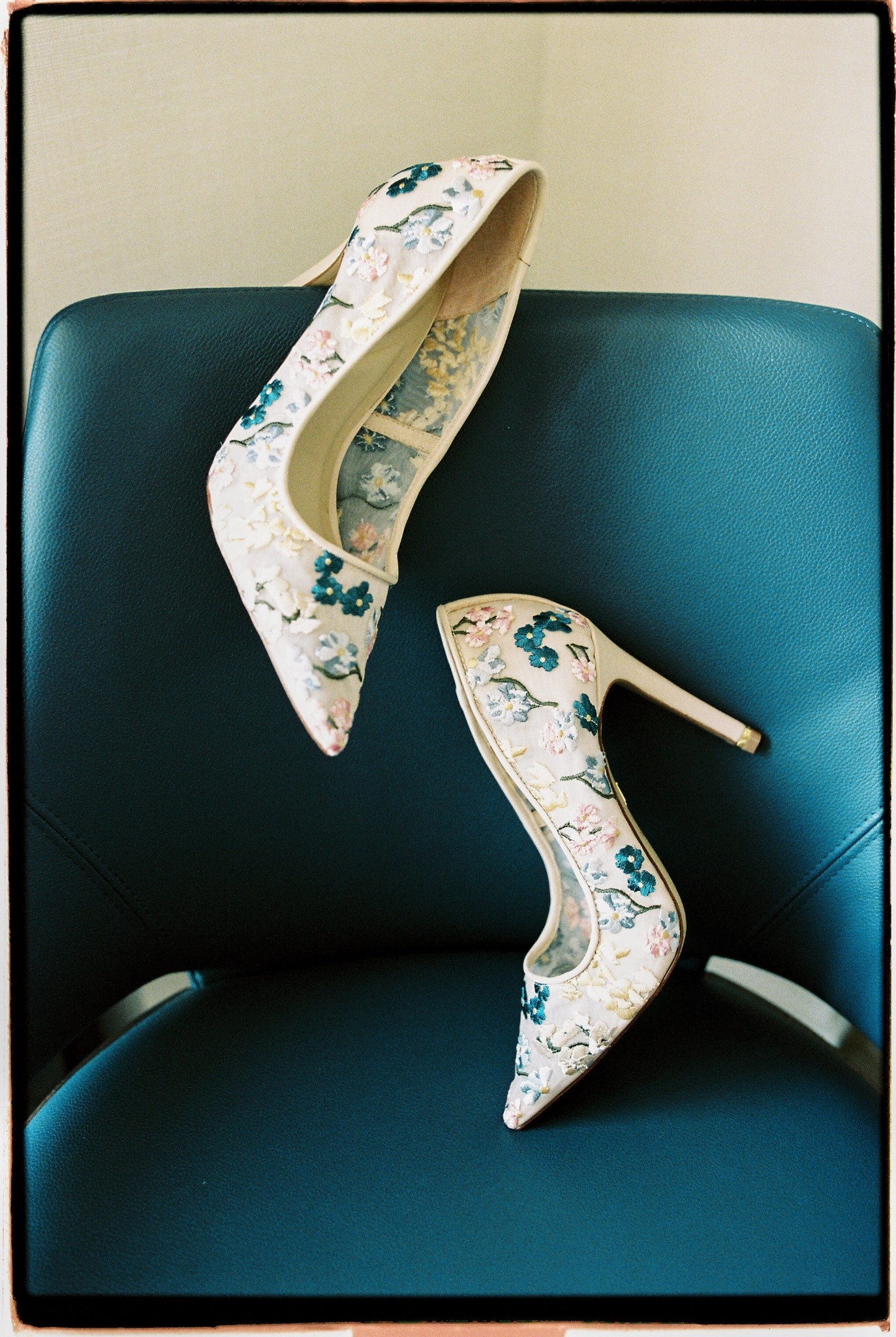 Wedding shoes - they were the perfect detailed accessory and my something blue 🩵 