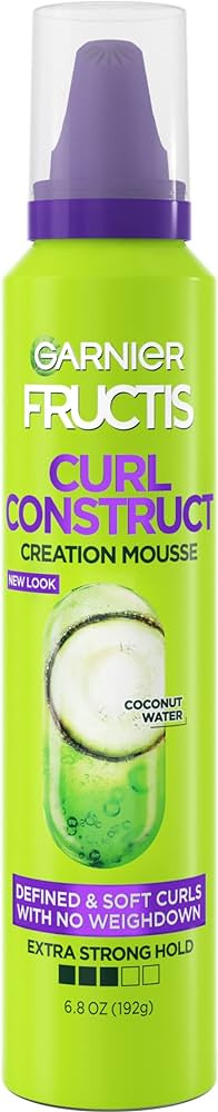 Garnier Fructis Style Curl Construct Creation Mousse, 6.8 Oz, 1 Count (Packaging May Vary) | Amazon (US)
