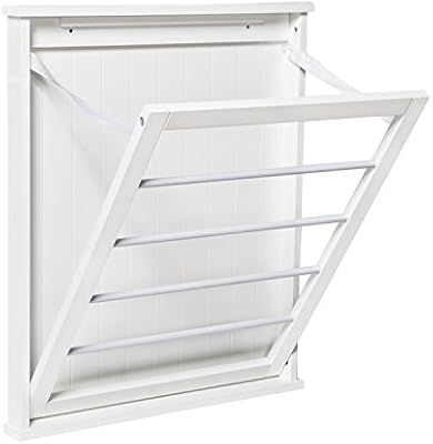 Honey-Can-Do DRY-04446 Small Wall-Mounted Drying Rack, White | Amazon (US)