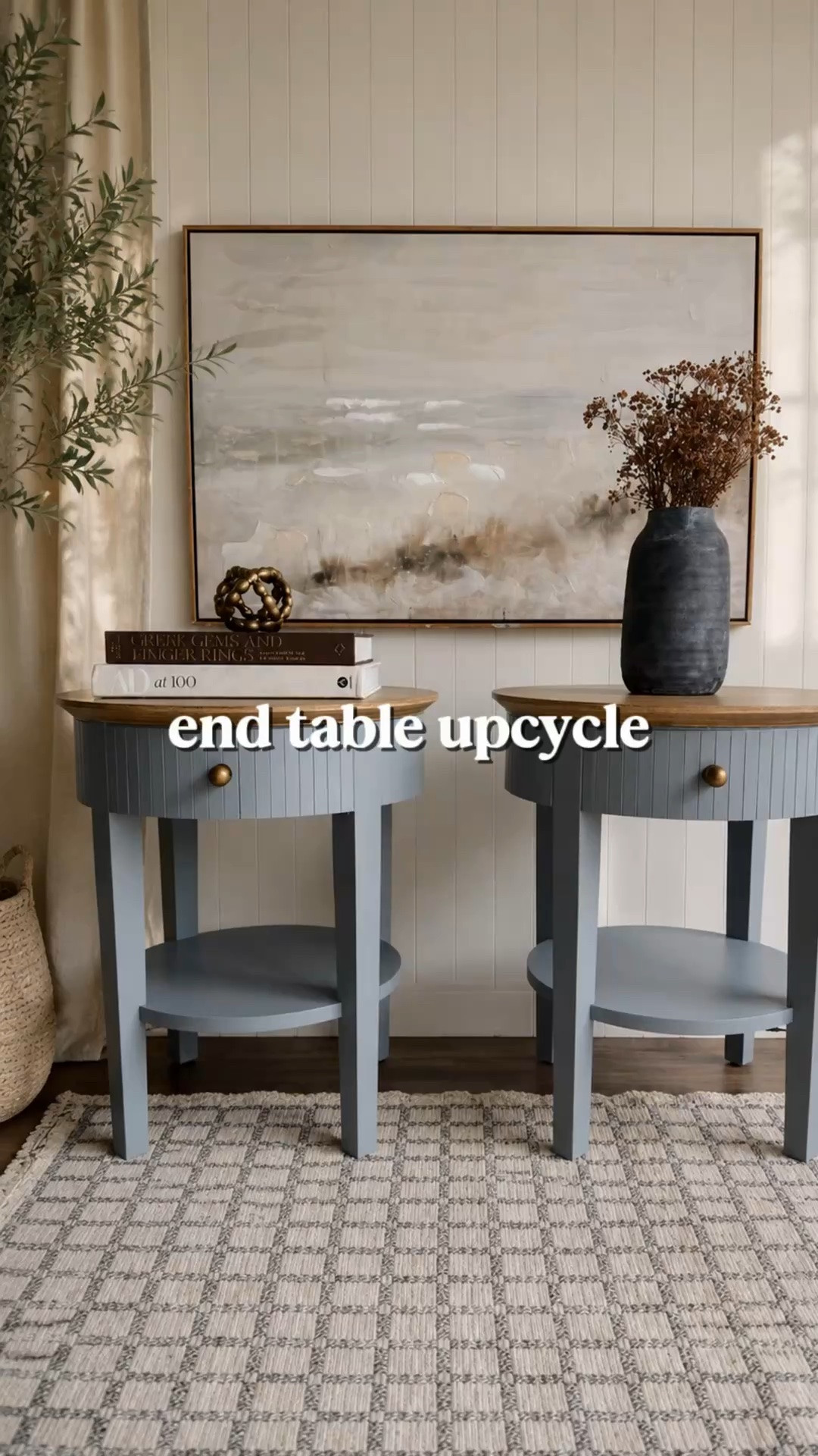 This $20 end table set from goodwill got a MAJOR upgrade ✨🛠️ See all the main supplies I used for this flip here! 🛍️

#LTKHome #LTKvlog