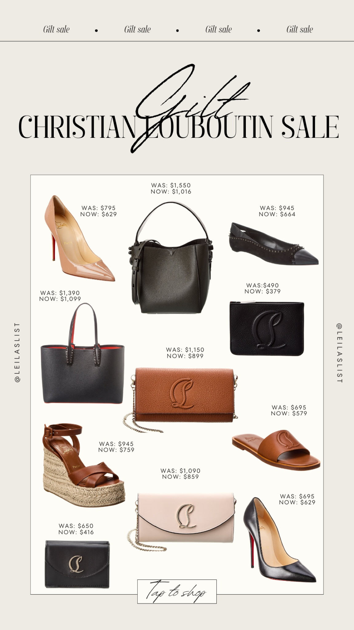 Gilt Christian Louboutin sale 



#LTKsalealert #LTKstyletip #LTKshoecrush