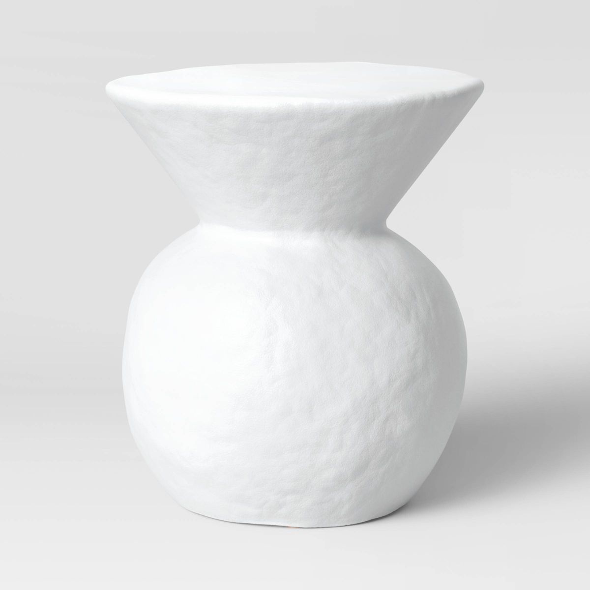 Severna Ceramic Accent Table White - Threshold™: Modern Bell-Shaped, No Assembly Required | Target