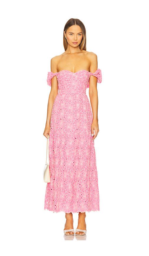 Line & Dot Tasia Maxi Dress in Pink. Size M | Revolve Clothing (Global)