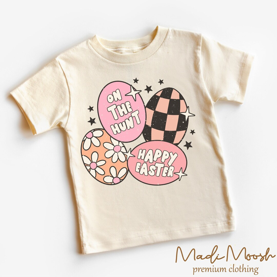 On the Hunt Kids Easter Shirt  Easter Egg Toddler Tee  - Etsy | Etsy (US)