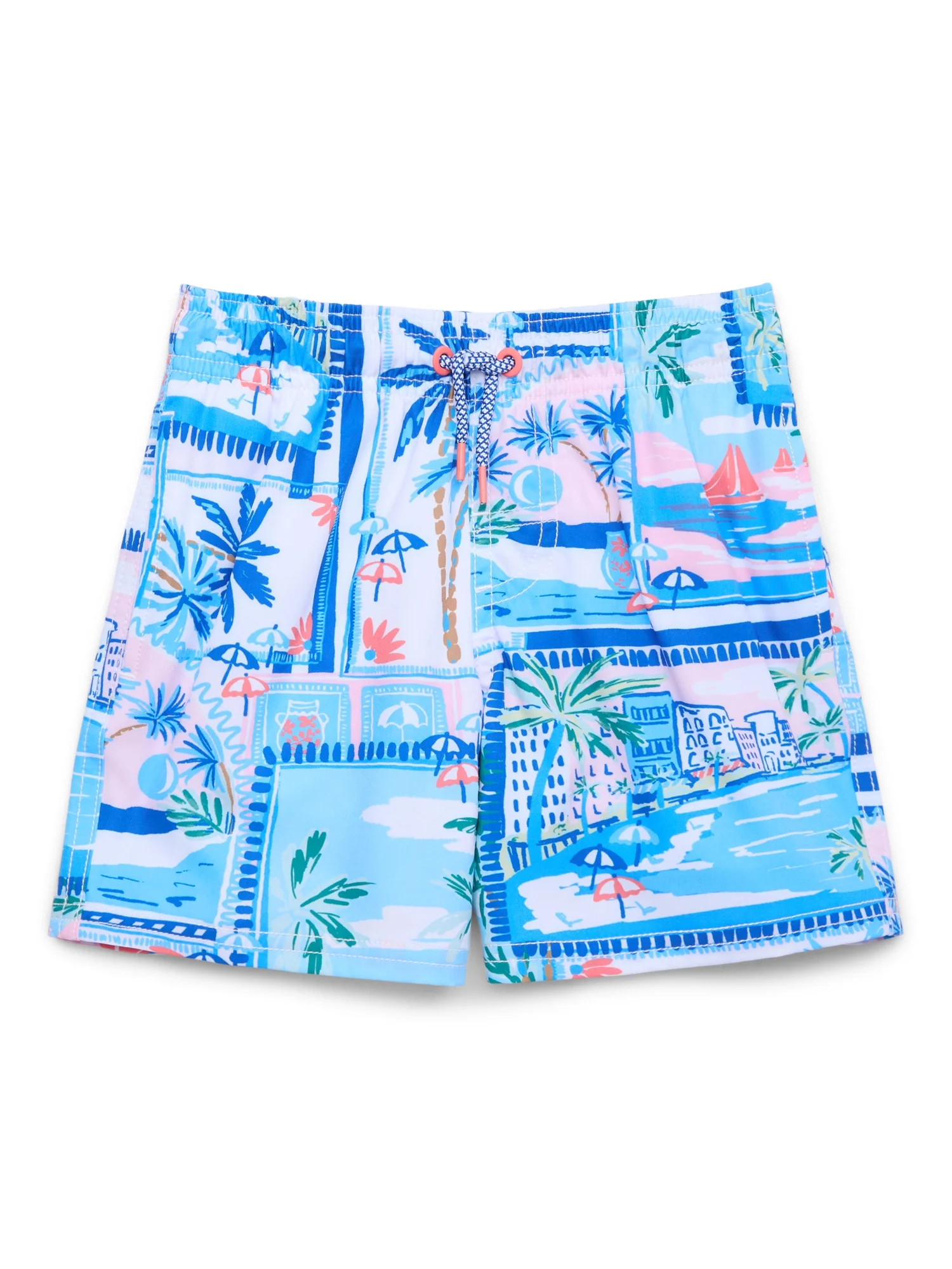 Wonder Nation Boys Quick Dry Stretch Swim Trunks, Sizes 4-18 & Husky | Walmart (US)