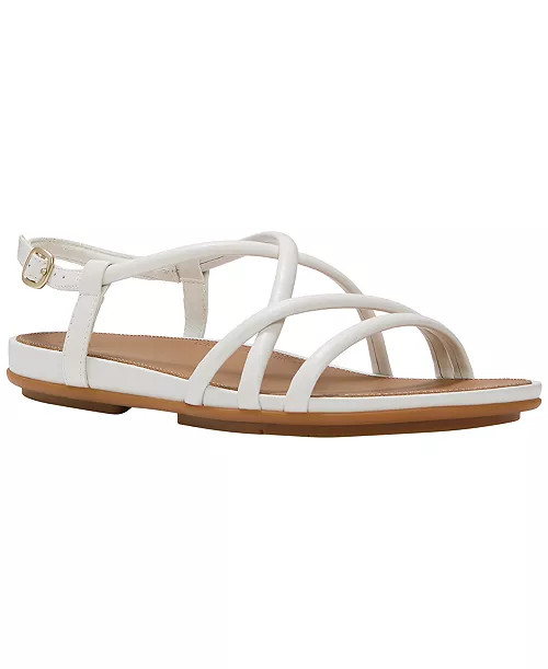 Women's Gracie Leather Strappy Back-Strap Sandals | Macy's
