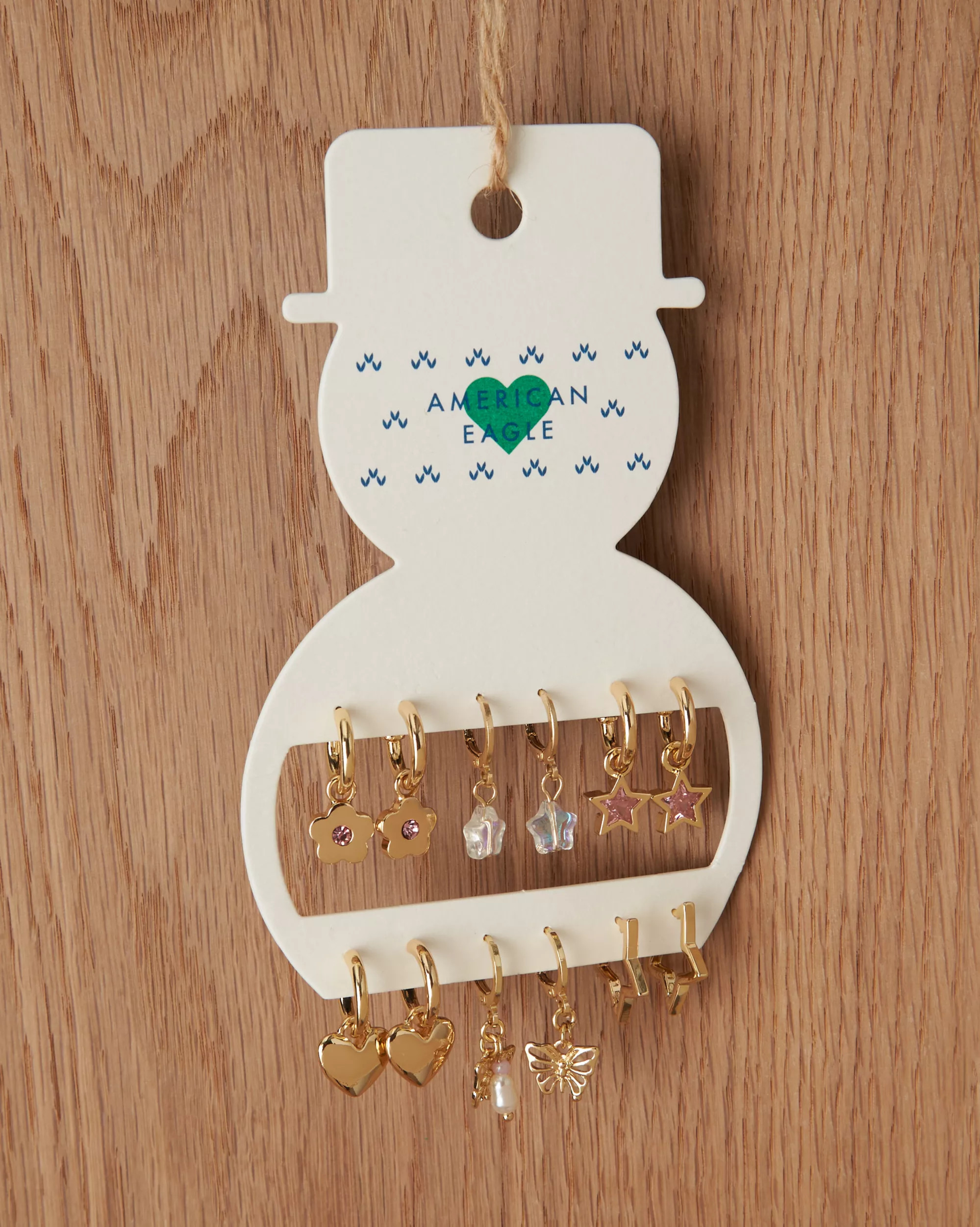 AE Crystal Hoop Earrings 6-Pack | American Eagle Outfitters (US & CA)