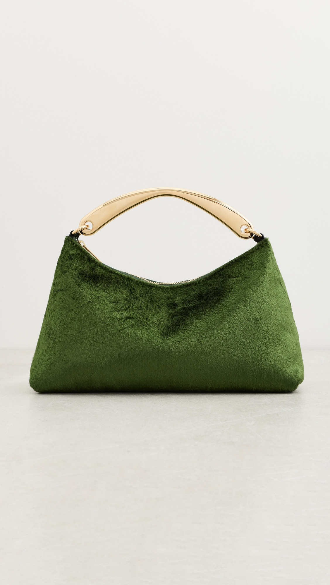 Mansur Gavriel Metal Handle Rhea Bag Olive One Size | Shopbop