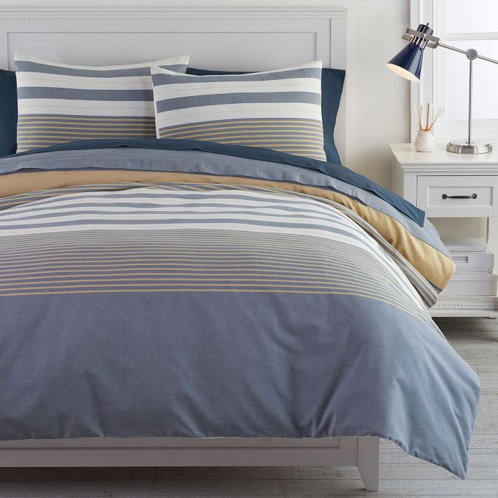 Harbor Stripe Duvet Cover | Pottery Barn Teen