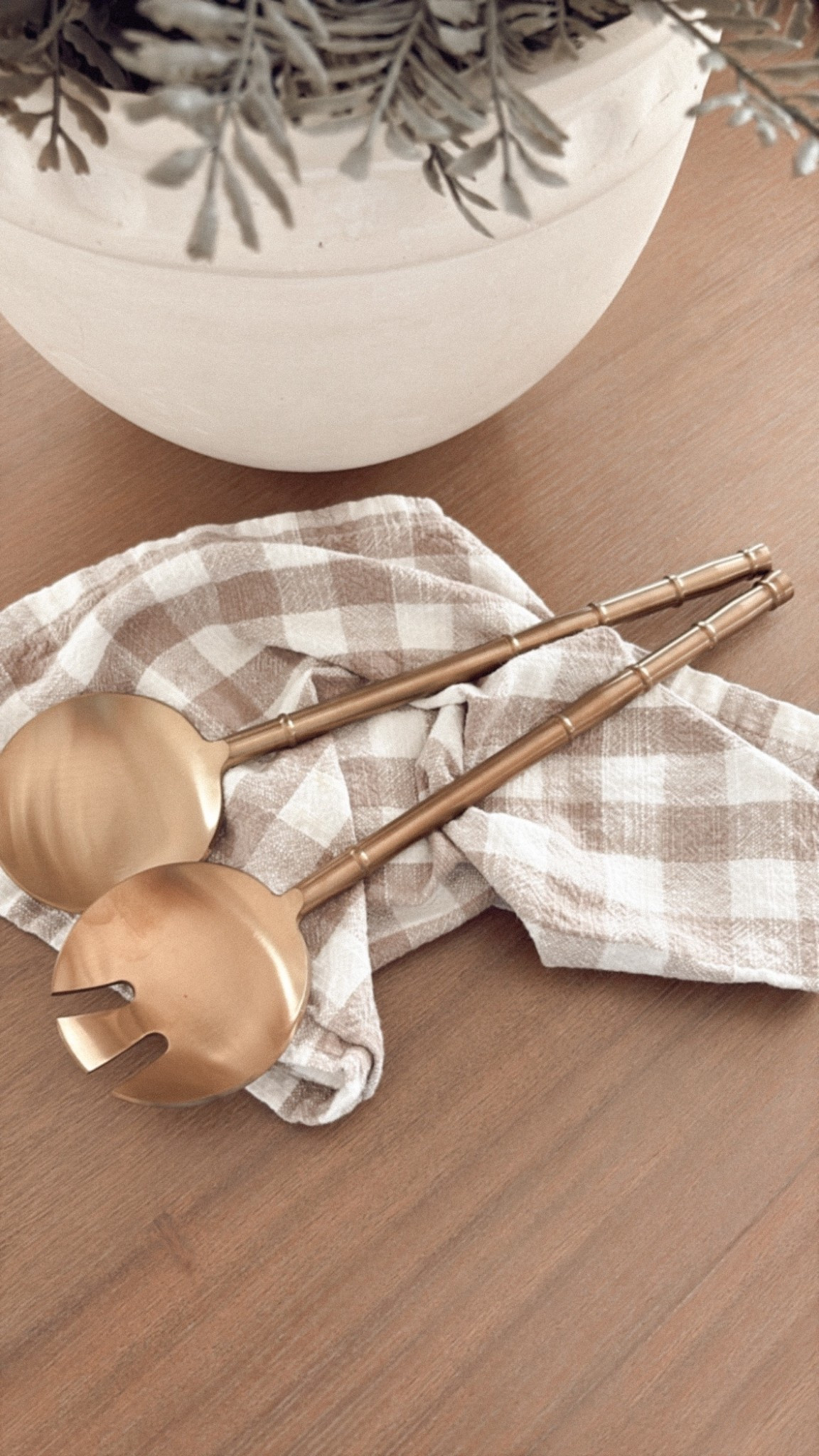 The prettiest brass salad fork and spoon set. Hearth & Hand with Magnolia at Target. Only $16.99. #falltable #thanksgivingtable

#LTKStyleTip #LTKHome #LTKFindsUnder50