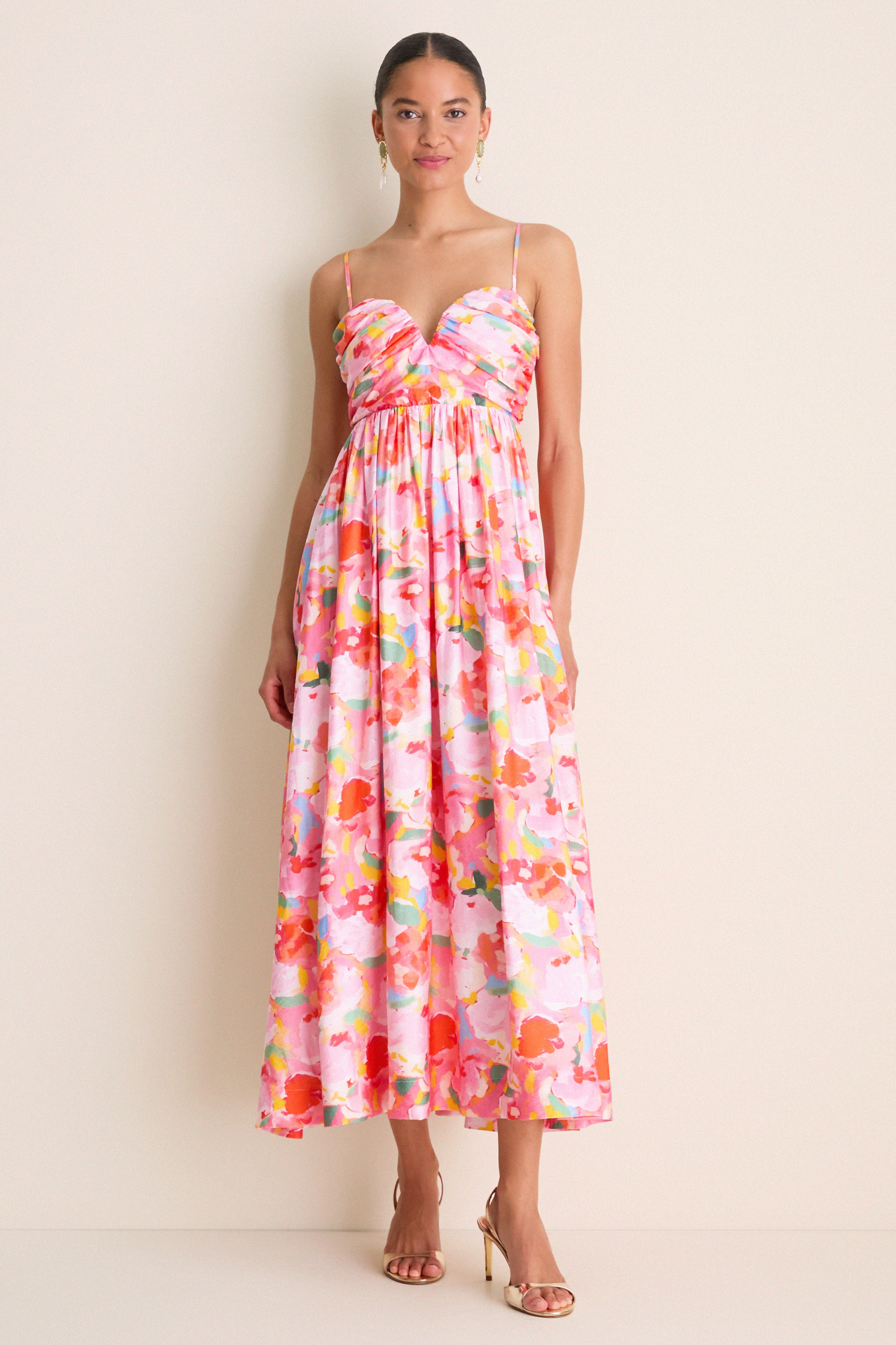 Pink Multi Watercolor Harper Maxi Dress | Tuckernuck (US)