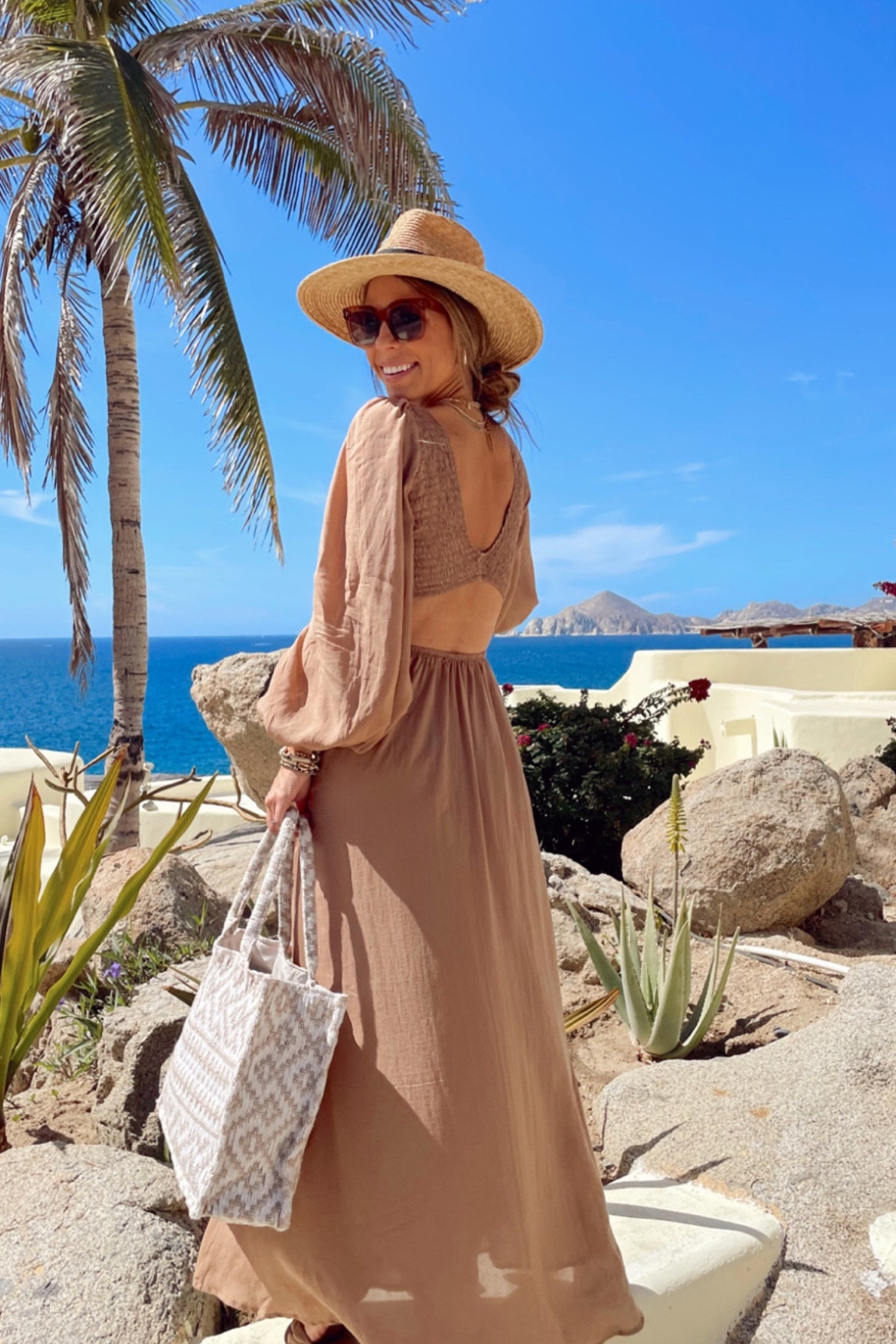 Vacation style! Maxi dress with sleeves. Cutout dress. Available in other colors 

#LTKtravel #LTKstyletip #LTKFind