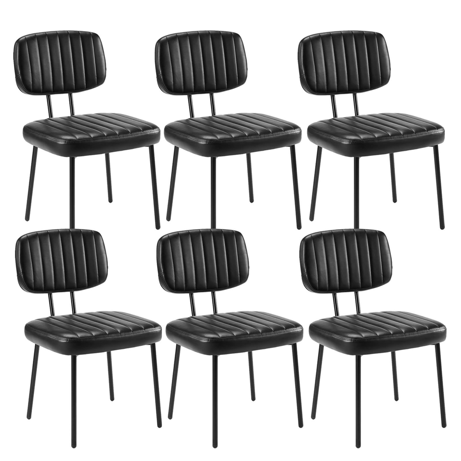 Sweetcrispy Dining Chairs Set of 6, Upholstered Mid Century Modern Kitchen Dining Room Accent Cha... | Amazon (US)