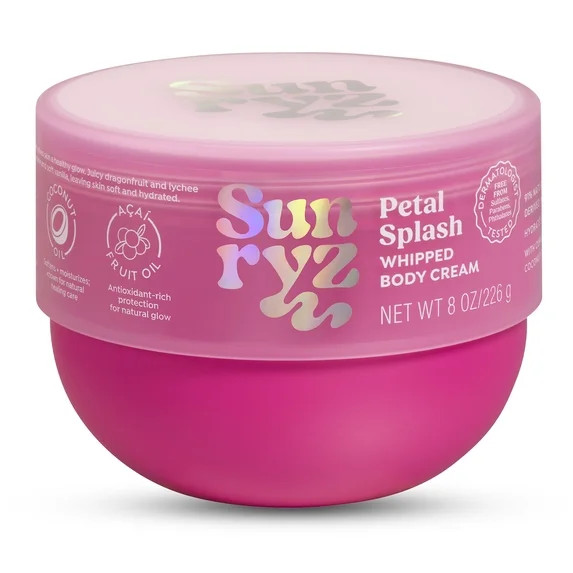 Sunryz Petal Splash Whipped Body Cream, 8 oz. | Walmart (US)