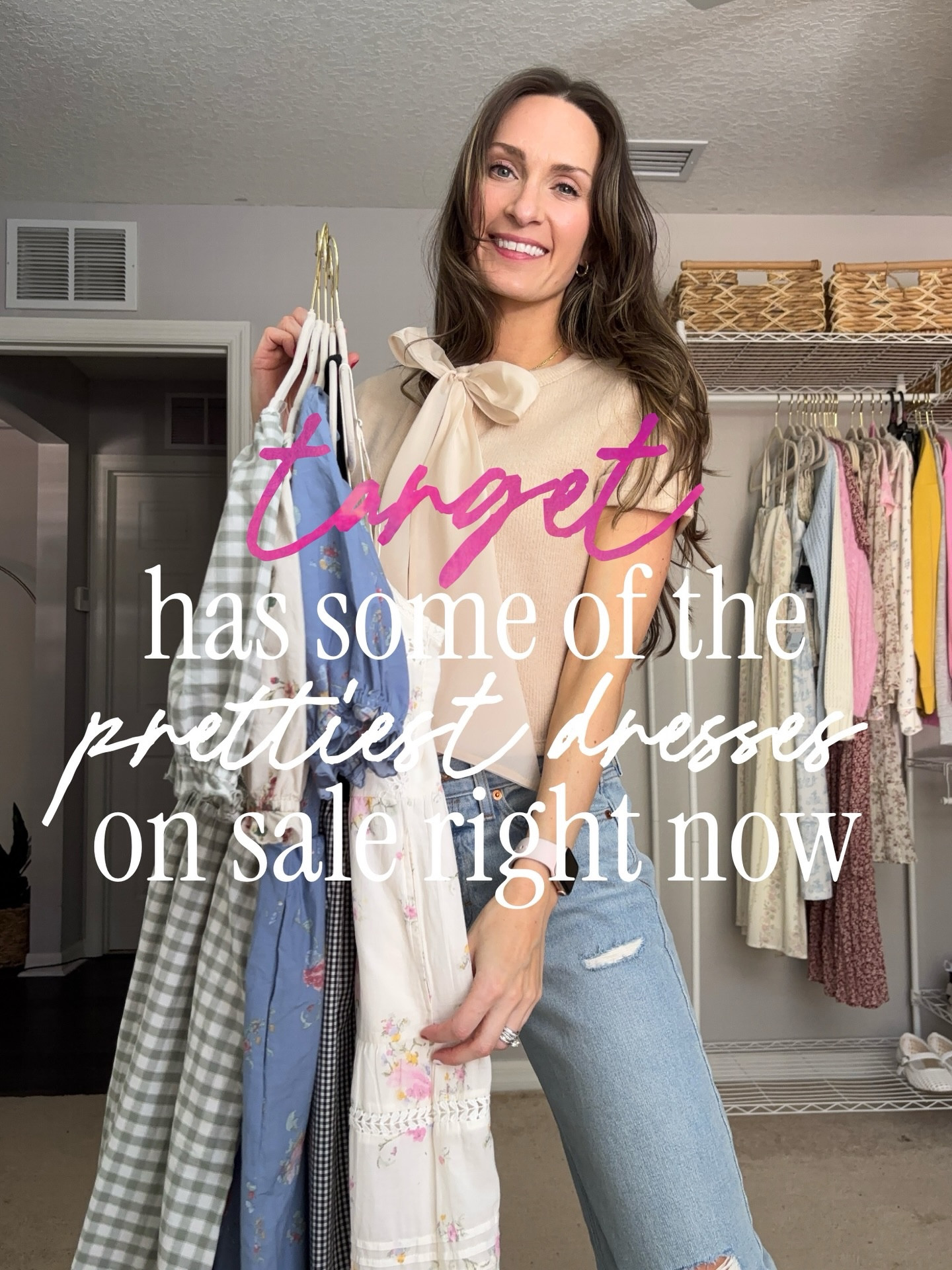 target has some of the cutest dresses right now and the are 20% off!! ☺️🌸👗


**sizing:
I’m wearing an xs in the dresses
Raffia kitten heel: 8, I actually sized down a half size
Bow top: small, fits tts cropped fit
Jeans:2, fits tts


#targetfinds #tagetstyle #targetfashion #modestfashion #christianfashion @target @targetstyle

#LTKSaleAlert #LTKTall #LTKootd