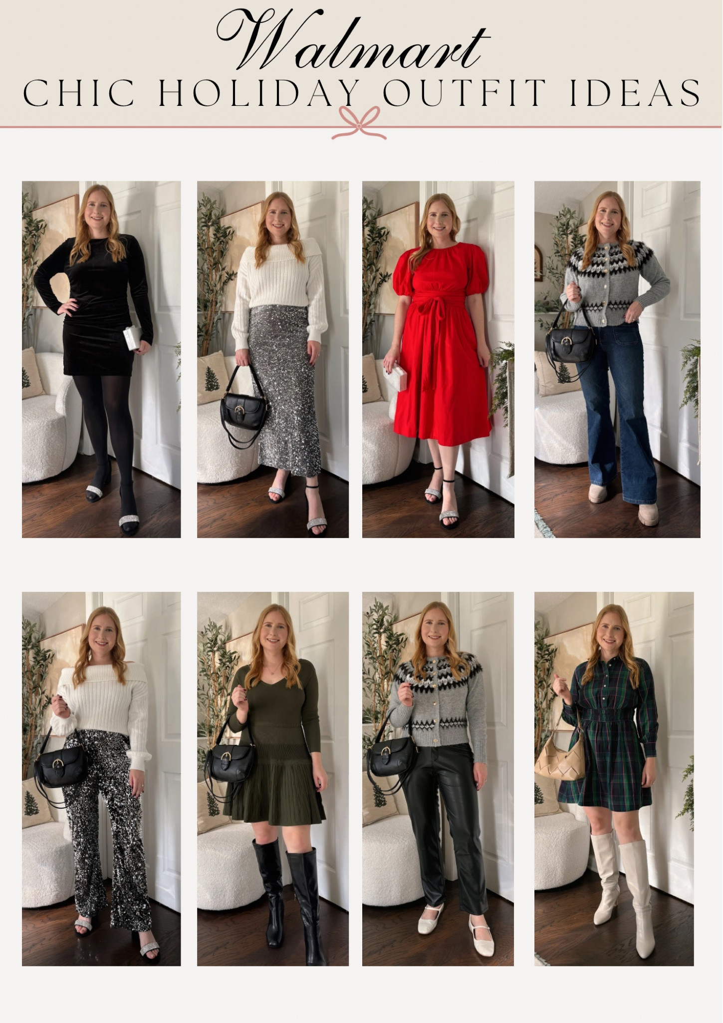 Walmart party outfit for the holidays ✨ walmart fashion | Walmart finds | walmart clothing | walmart winter | walmart midsize | walmart dress | walmart sequin pants

#LTKSeasonal #LTKHoliday #LTKWatchNow