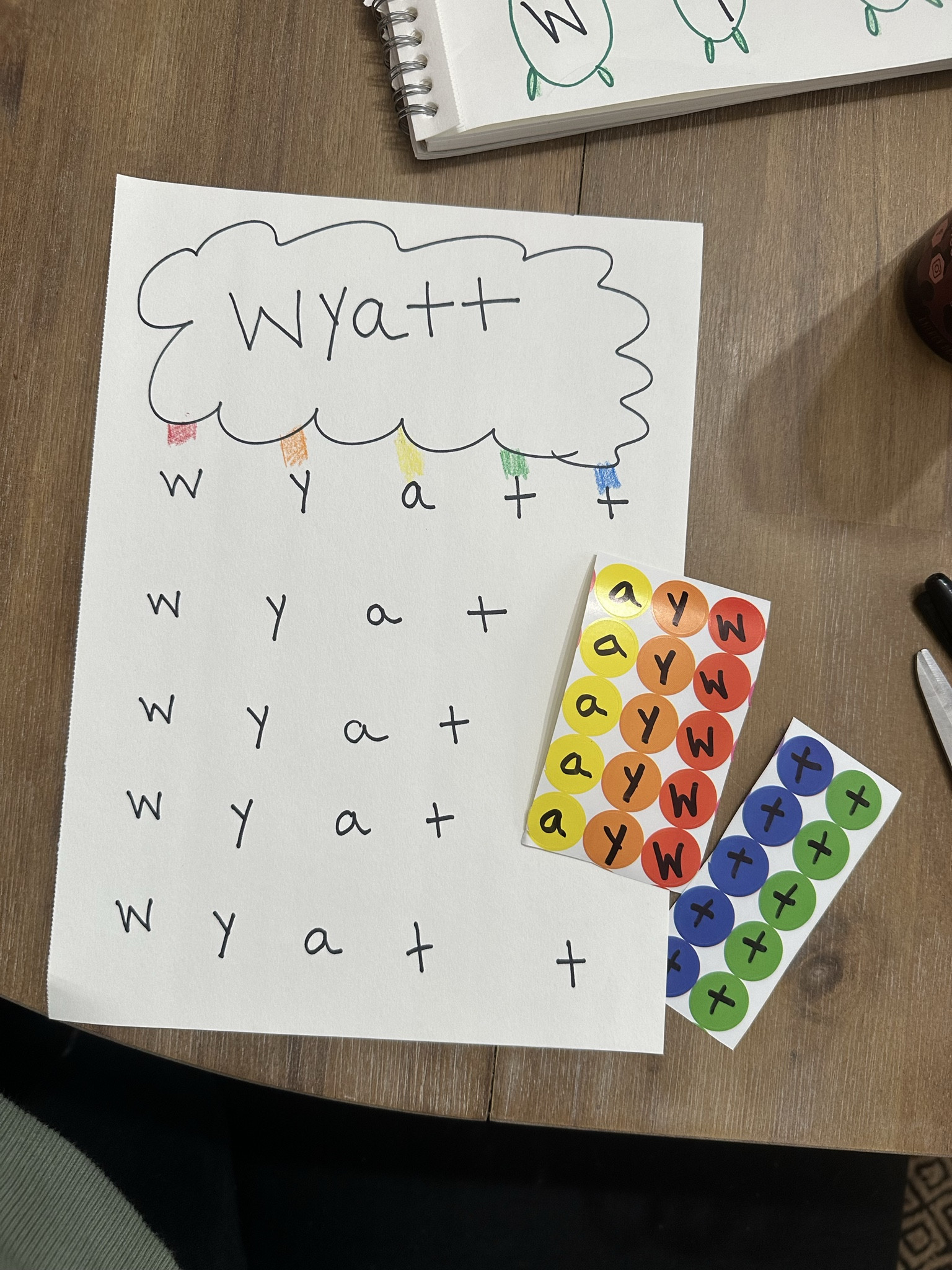 March themed learning activity for Wyatt! 🌈 practicing our name! 

Toddler mom // toddler learning // Amazon find // toddler activities 