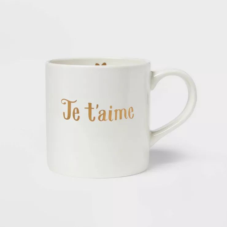 16oz Stoneware 'Je T'aime' Mug - Threshold™ | Target