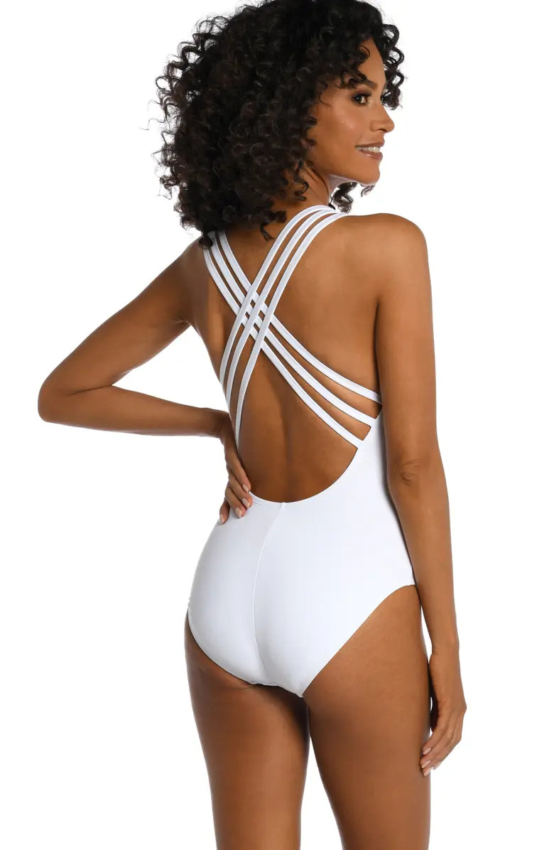 La Blanca Cross Back One-Piece Swimsuit | Nordstrom | Nordstrom
