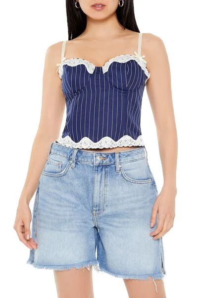 Pinstriped Sweetheart Cami | Forever 21