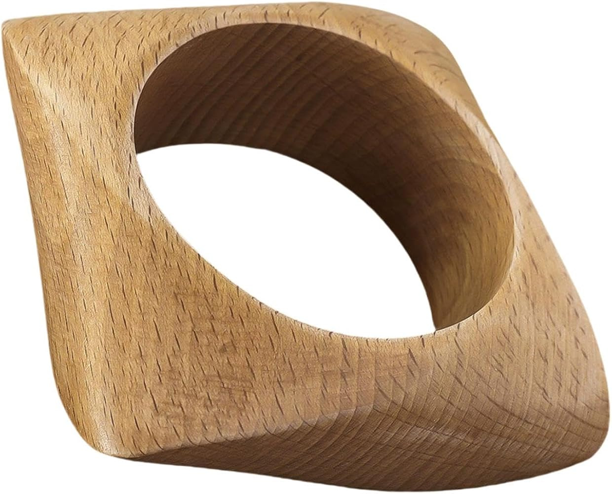 KIFEDSLJ Natural Wooden Bangles Handmade Ethnic Wood Wide Chunky Bracelet for Women Jewelry | Amazon (US)