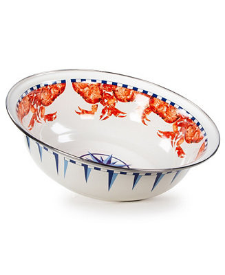 Crab House Enamelware Collection Enamelware Collection 4 Quart Serving Bowl Crab Shack | Macy's