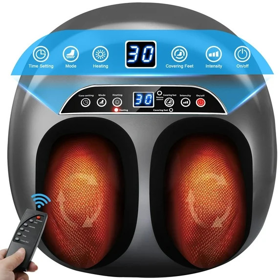 Vrilay Foot Massager, Shiatsu Massage with Heat for Neuropathy Tired Foot Blood Circulation, Chri... | Walmart (US)