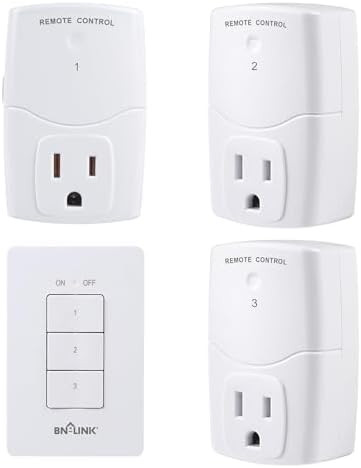 BN-LINK Mini Wireless Wall-Mounting Remote Control Outlet Switch Power Plug in for Household Appl... | Amazon (US)