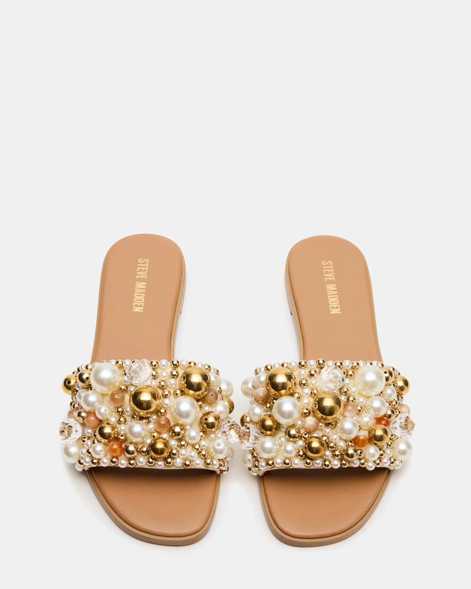 KLIO Coral Multi Ornament Embellished Slide Women's Sandal | Steve Madden (US)