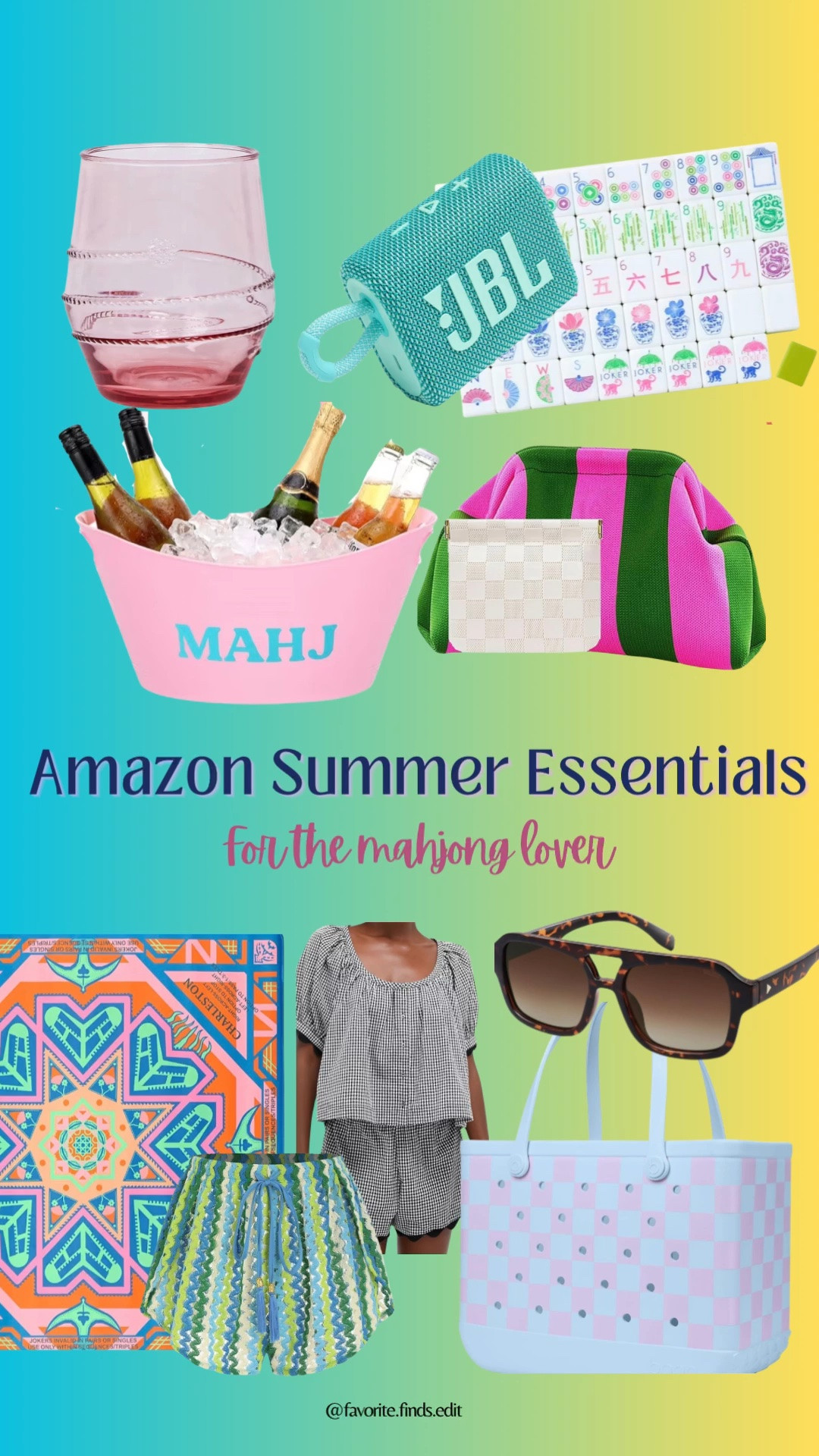 ☀️🎲 Summer and mahjong season are officially here. From poolside accessories and colorful entertaining finds to cute sets, travel essentials, and game-night favorites, these are the Amazon finds currently making me excited for every patio happy hour and mahjong night on the calendar.

Everything linked here—because apparently my summer aesthetic is equal parts cocktails, color, and mahjong. 💖🌴🍾

#LTKmomlife #LTKSeasonal #LTKselfcare