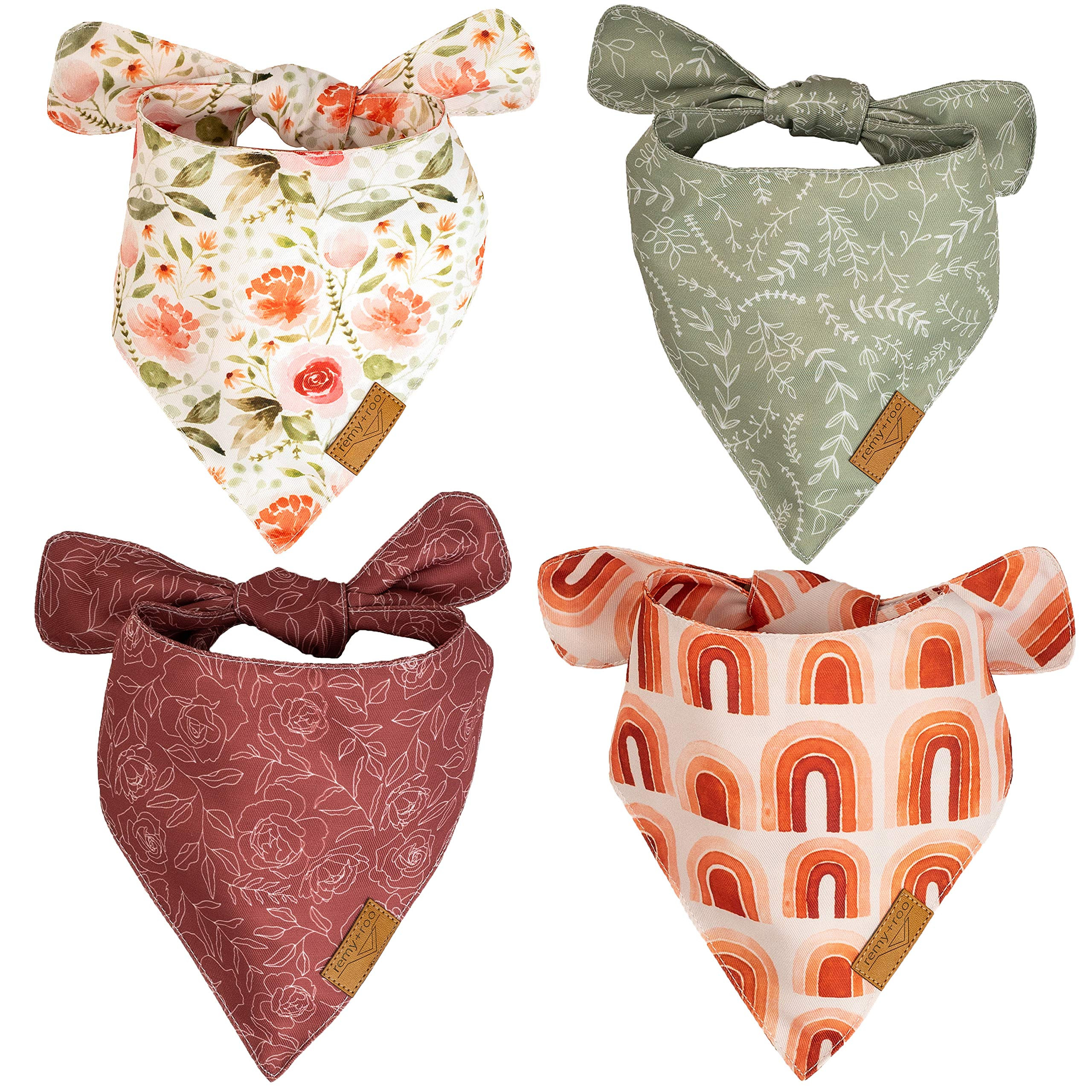 Remy+Roo Large Spring Bandanas - 4 Pack Rubi Set | Premium Durable Adjustable Polyester Fabric | ... | Amazon (US)