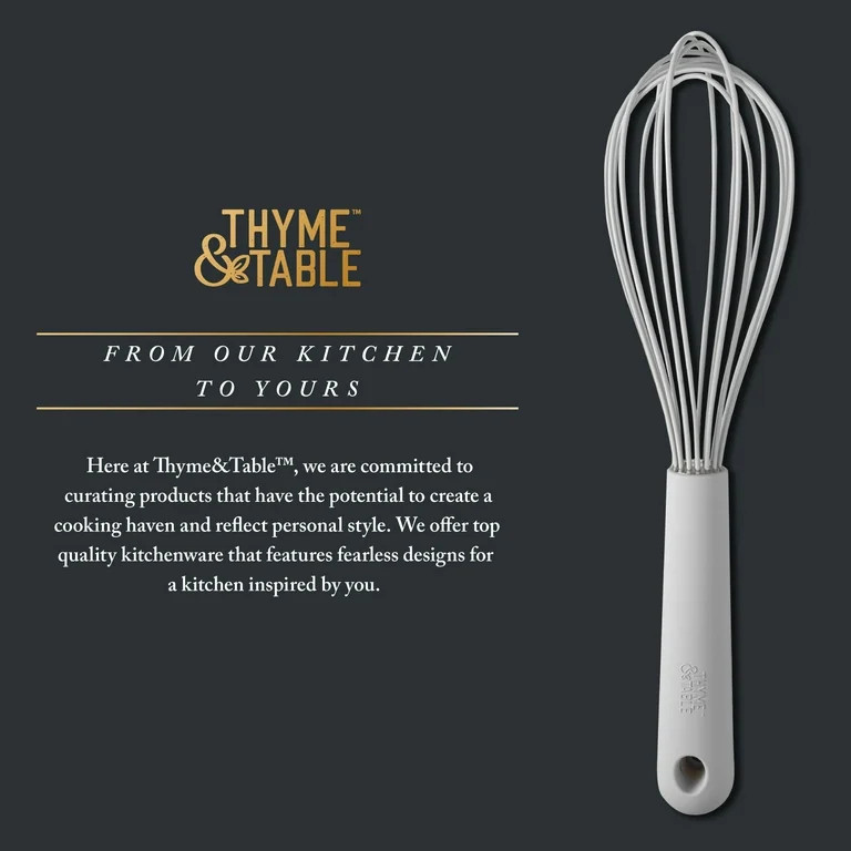 Thyme & Table Silicone Whisk, Gray - Walmart.com | Walmart (US)