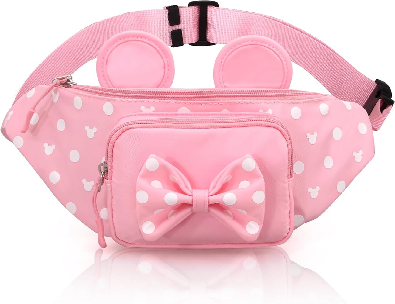 Pink Fanny Pack for Women Teen Girls Mini Mouse Fanny Pack Cute Bowknot Polka Dot Waist Pack Outd... | Amazon (US)