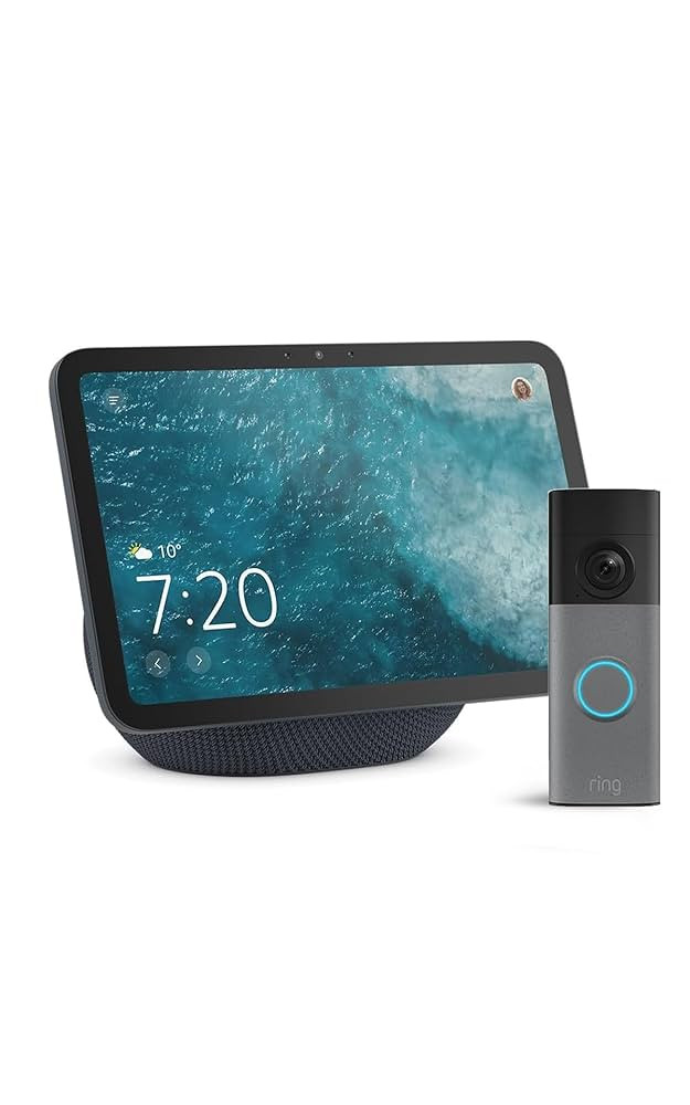 Amazon Echo Show 8 (neueste Gen.), Graphit + Ring Akku-Videot\u00fcrklingel (neueste Gen.), Gespr... | Amazon (DE)