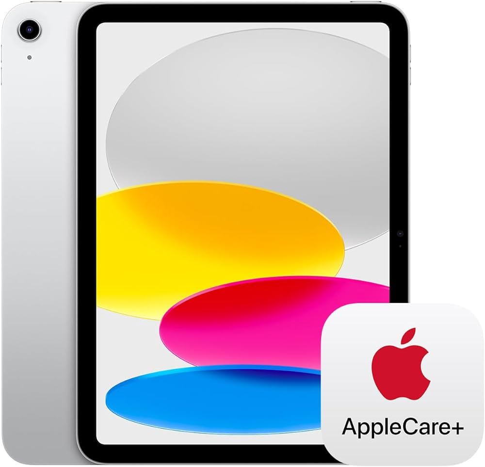 Apple iPad (10th Generation) Wi-Fi 64GB - Silver with AppleCare+ (2 Years) | Amazon (US)