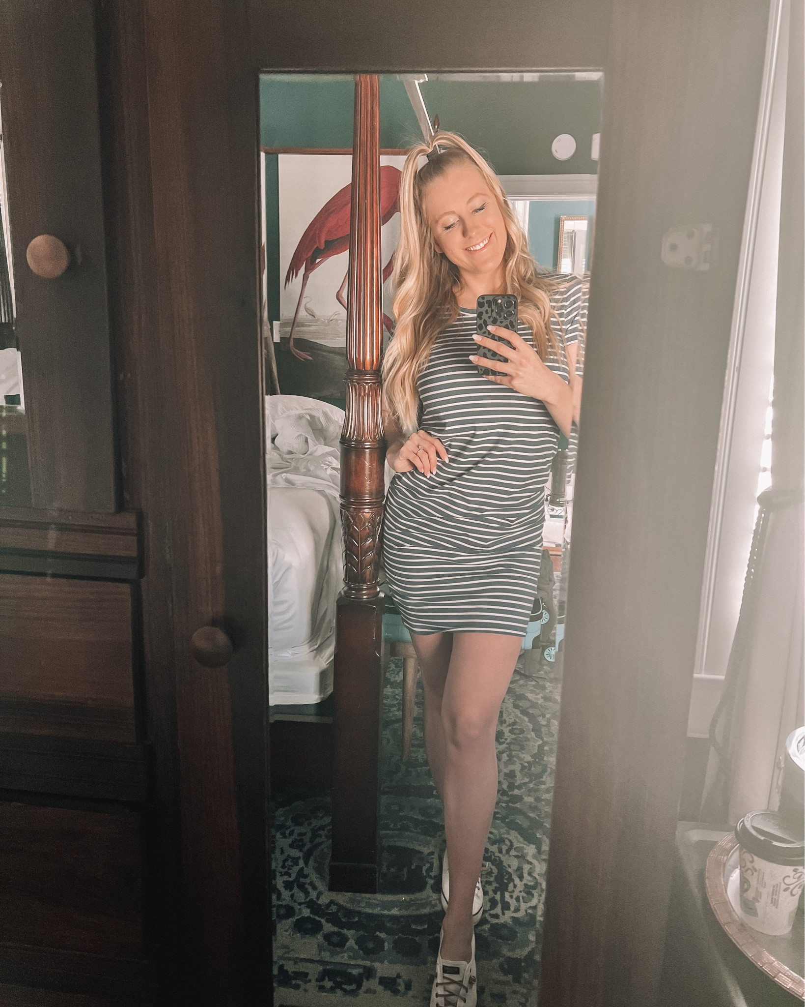 TBT to 20 weeks pregnant & my favorite maternity dress 💕

The stripes were such a vibe & it’s so easy to pair with white tennies or any kind of flats!!

Their current seasonal colors for stripes are now a lighter blue or black🫶🏼

#LTKbaby #LTKbump #LTKfindsunder50