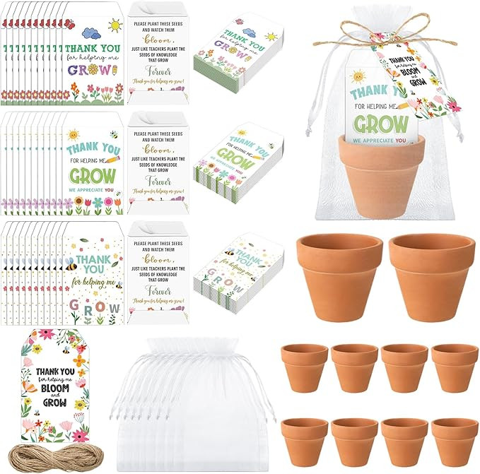 Reallnaive Teacher Appreciation Week Gifts Thank You for Helping Me Grow Envelopes Seed Packets I... | Amazon (US)