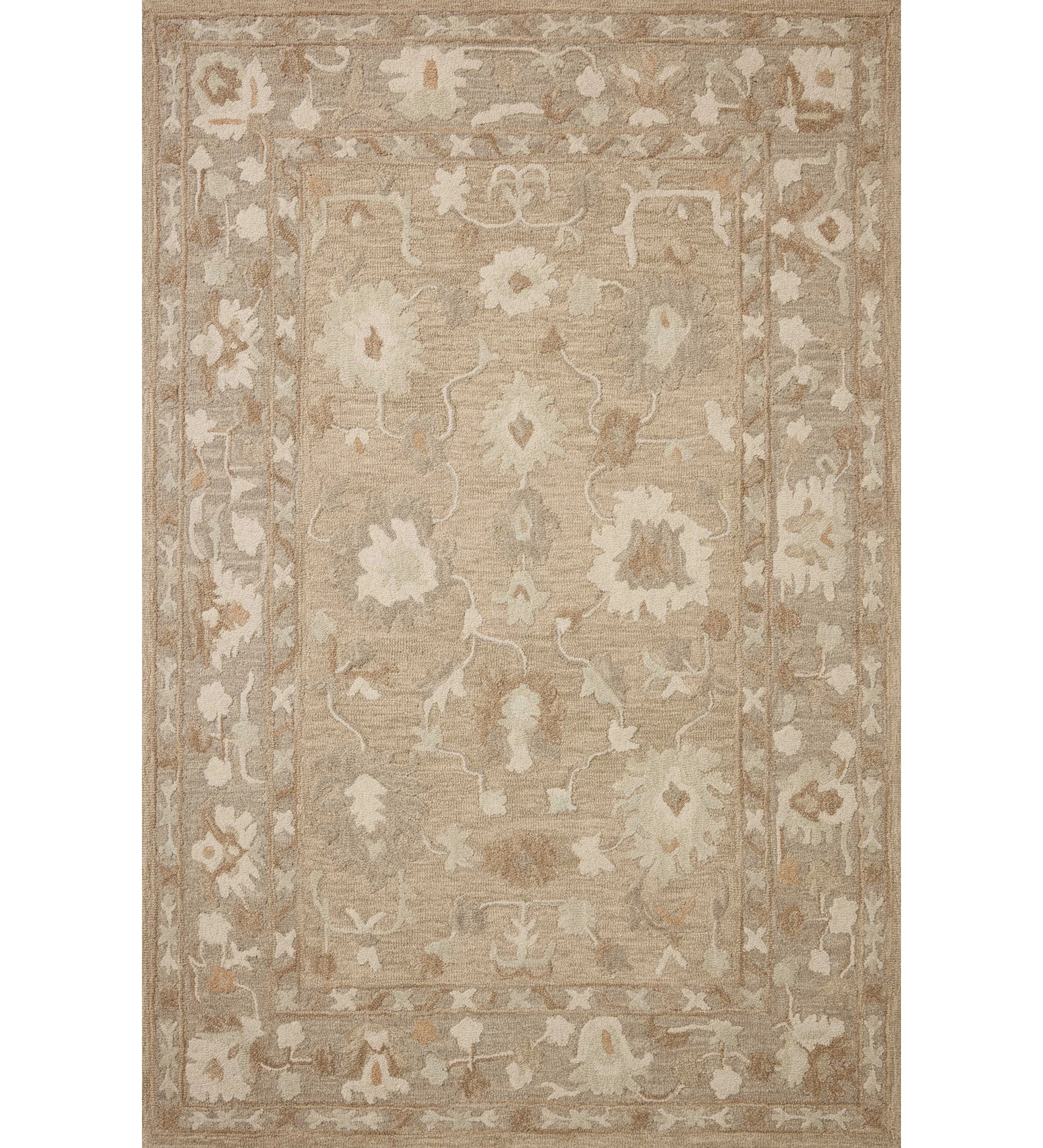 Chris Loves Julia x Loloi Dorothea Khaki / Dove Area Rug | Wayfair North America