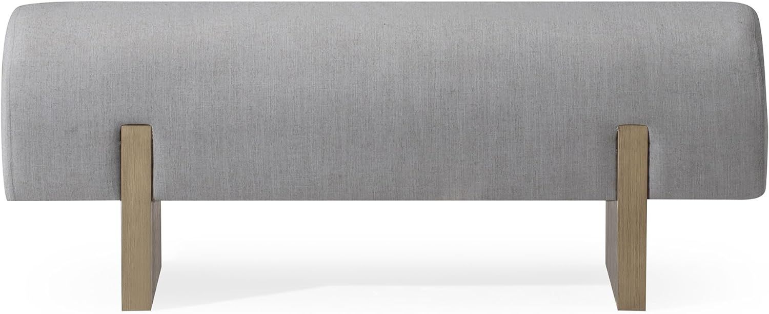 Maven Lane Juno Modern Upholstered Wooden Bench in Refined Grey Finish | Amazon (US)