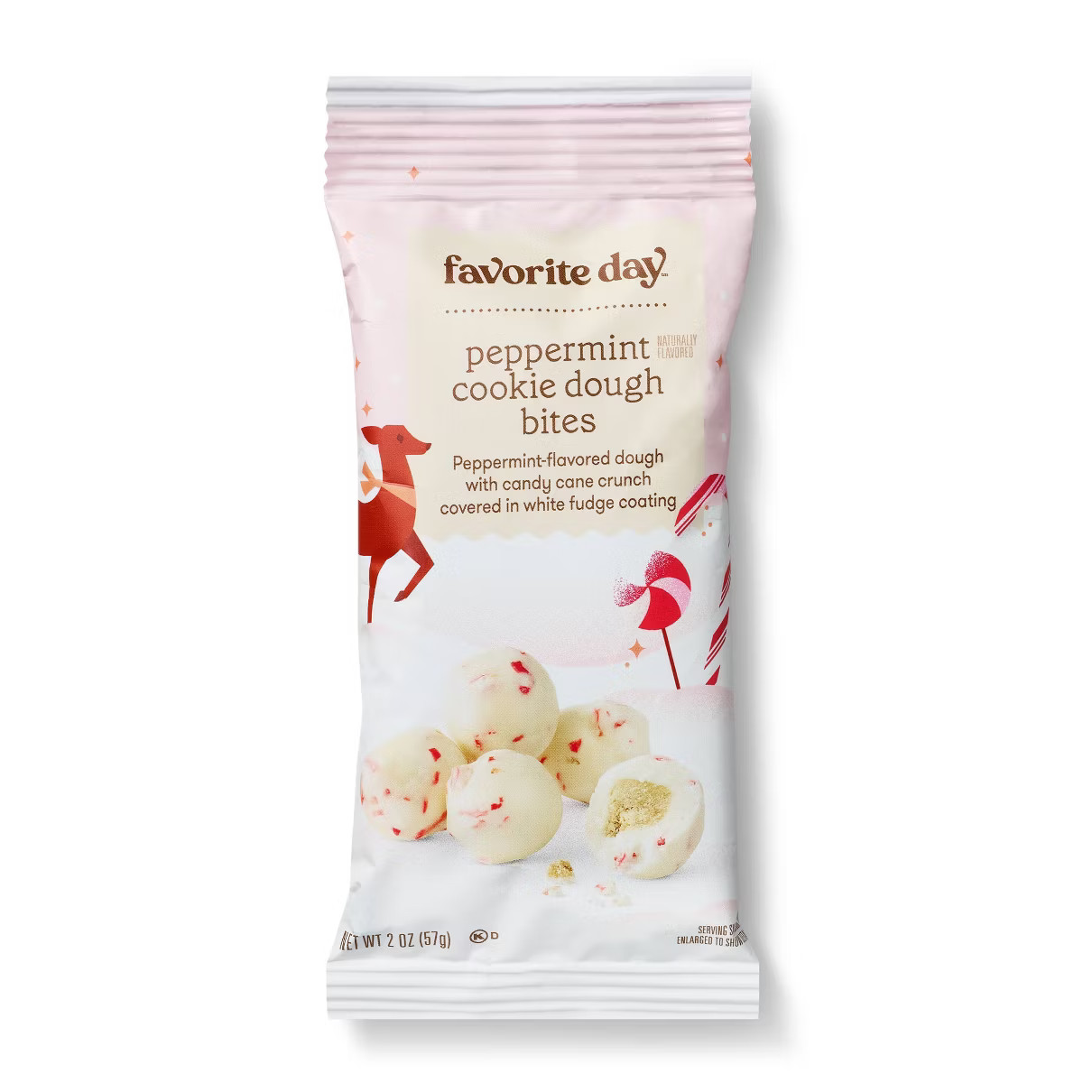 Christmas Peppermint Twist Cookie Dough Bites - 2oz - Favorite Day™ | Target