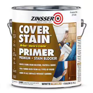 Cover Stain 1 gal. White Oil-Based Interior/Exterior Primer and Sealer | The Home Depot