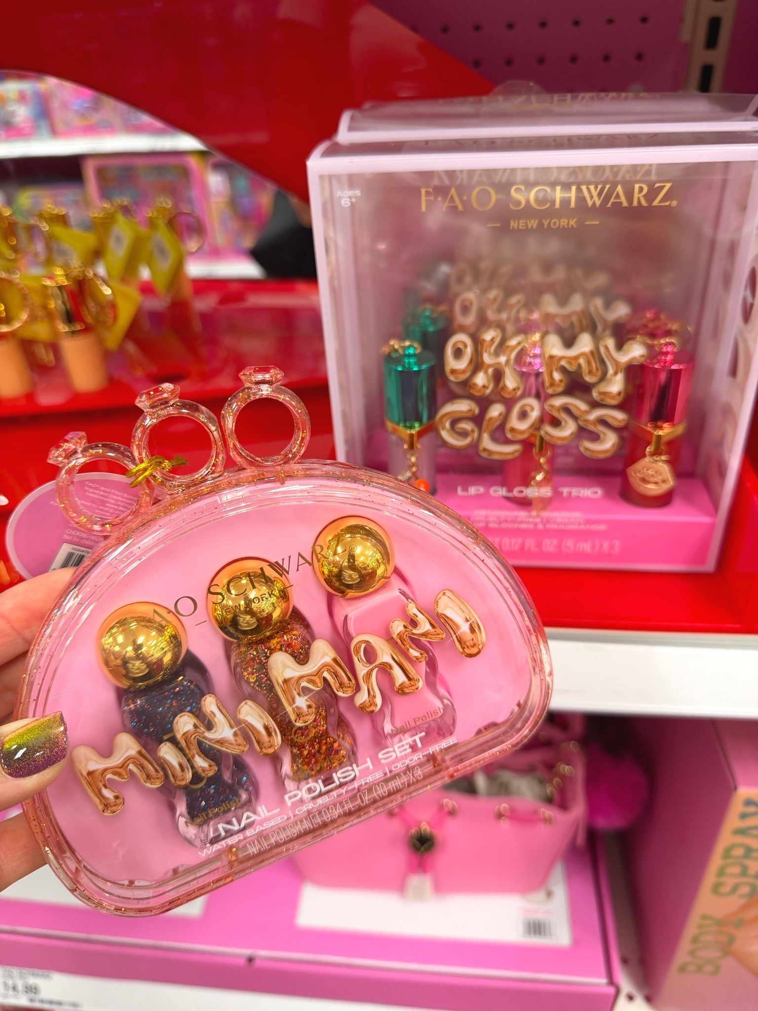 FAO Schwarz Mini Mani Nail Polish Set & Lip Gloss Sets for Kids' @Target #target #faoschwarz #targetkids #kidsmakeup #kidslipgloss #kidsnailpolish #targetfinds

#LTKBeauty #LTKKids #LTKTravel